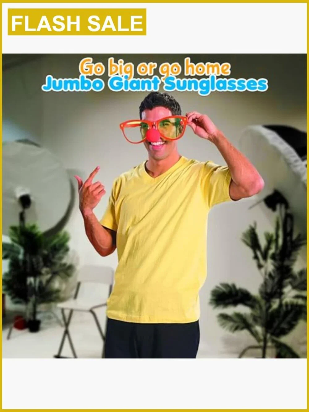 12 Pairs Oversized Jumbo Giant Sunglasses Party Props